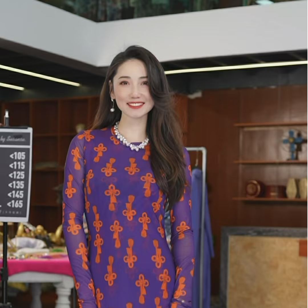 HZHJ原创设计师款 中国结 连衣裙春夏款高端优雅气质1630