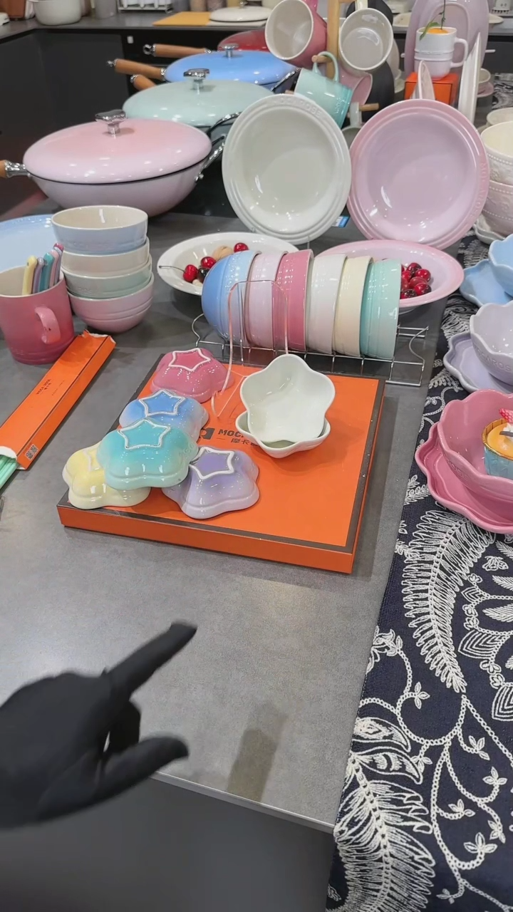 【闪购商品】瓷2件套奶油白花瓣蘸料碟