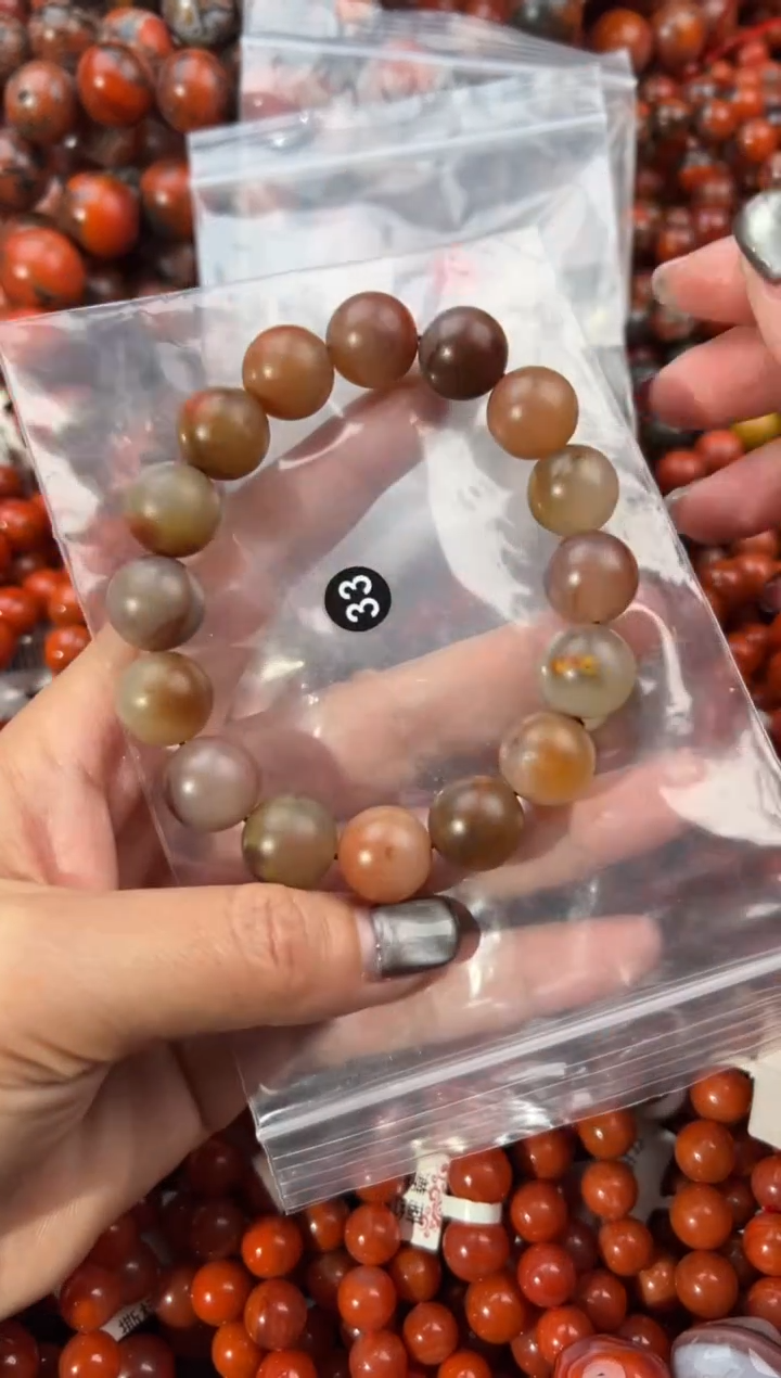 未镶嵌手串南红玛瑙12+