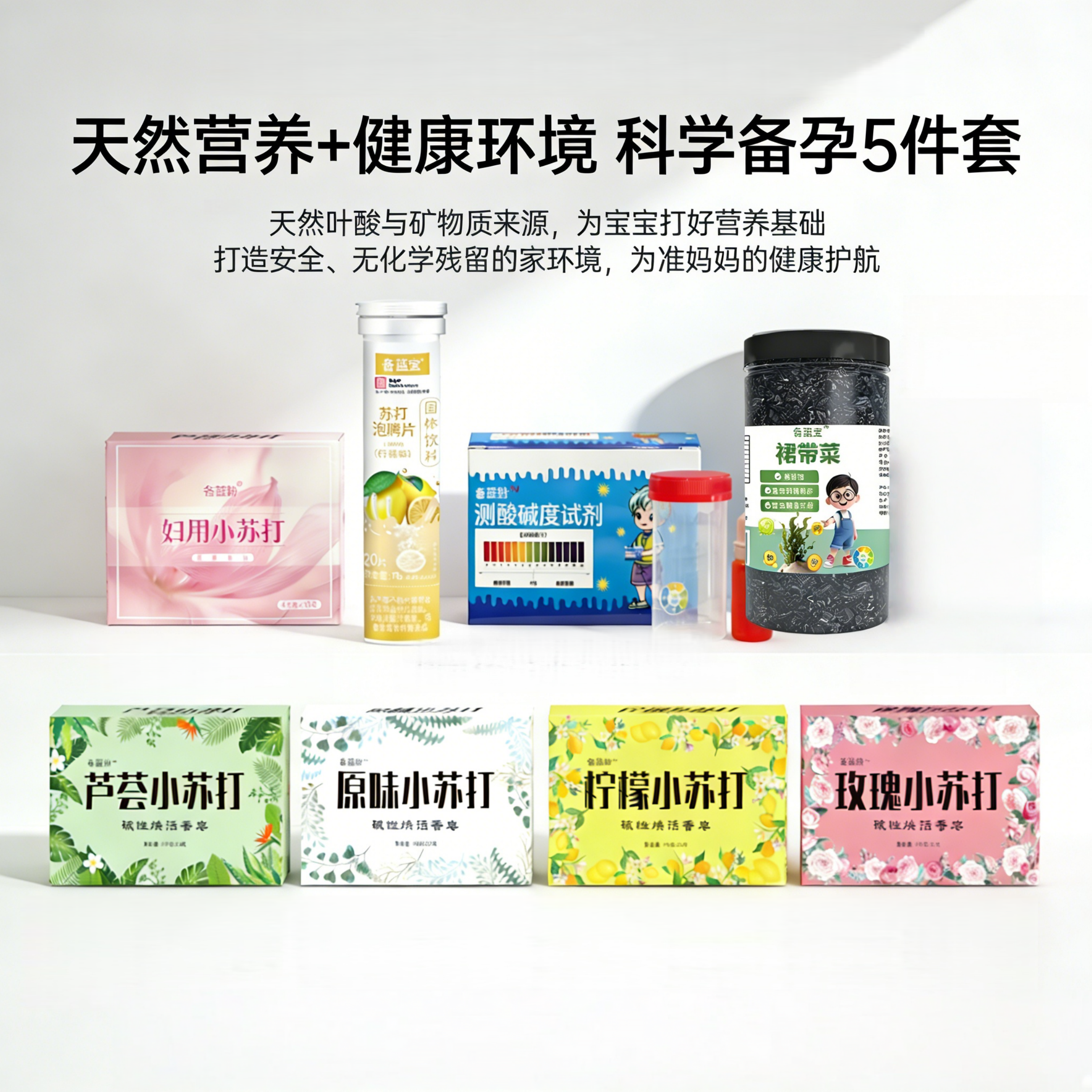 孕前黄金期科学调理备孕包天然营养健康环境科学备孕5件套