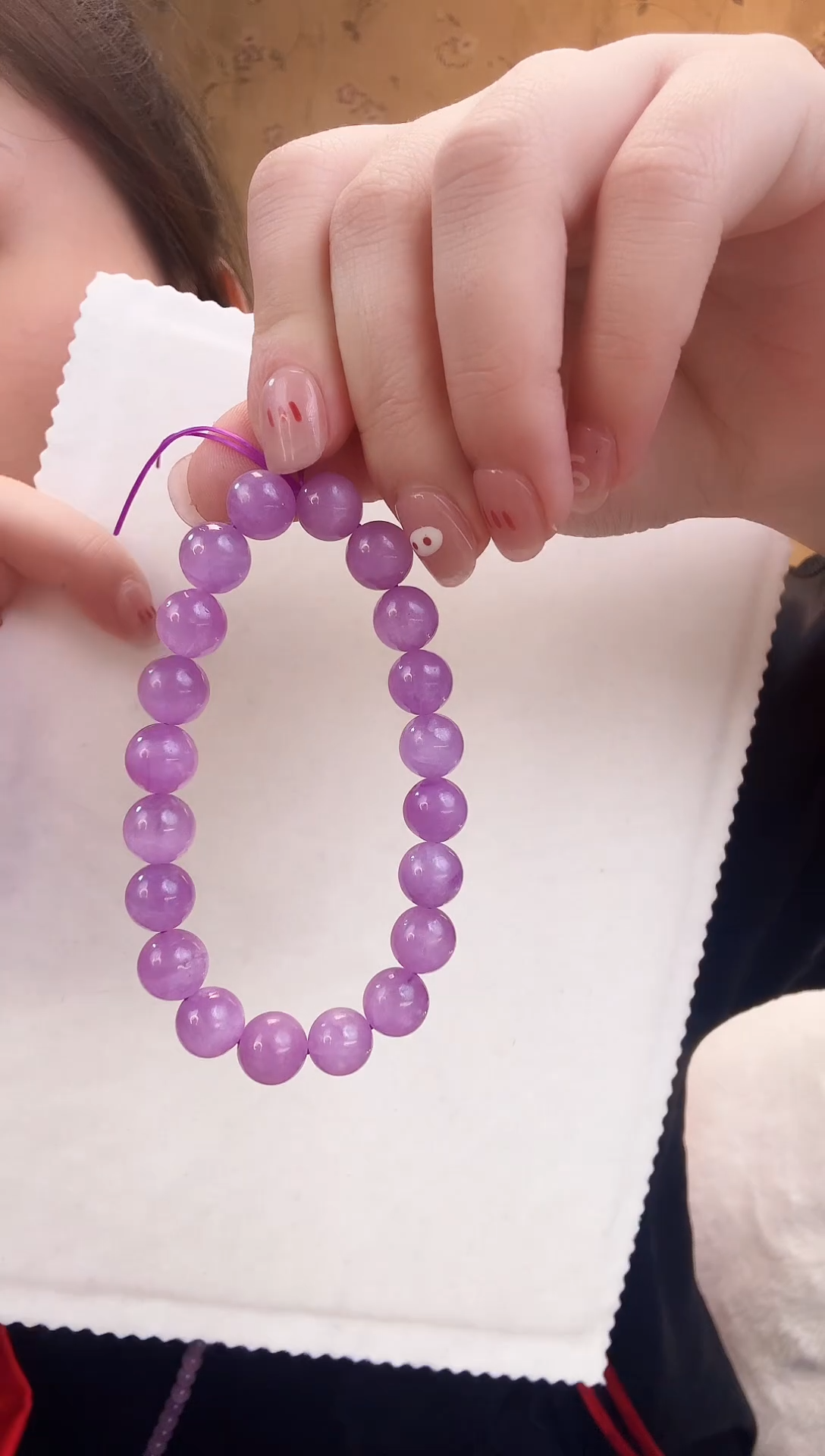 【闪购商品】锂辉石手串未镶嵌紫锂辉手串10M