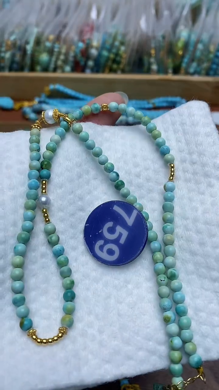 【闪购商品】绿松石项链银S925镶嵌759