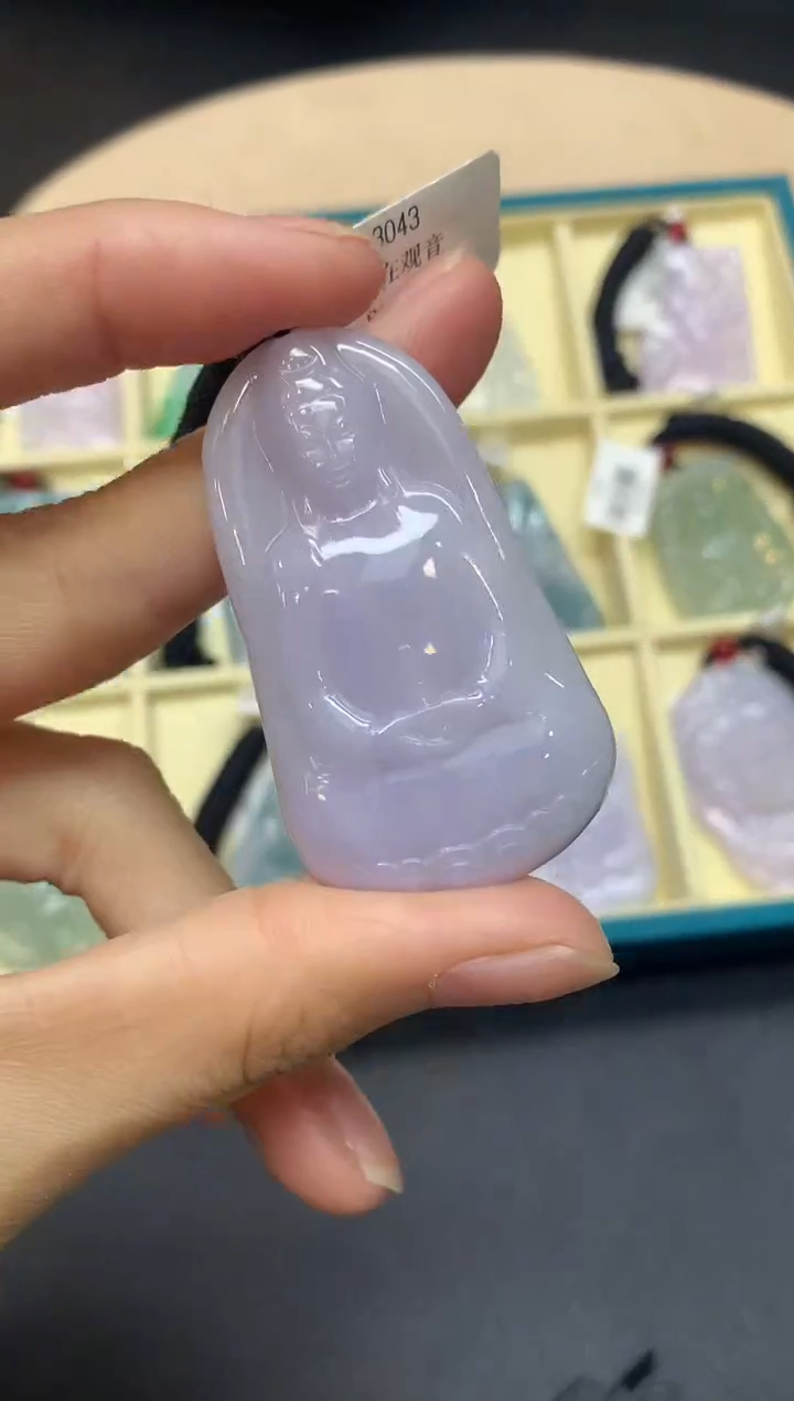 【闪购商品】定制翡翠未镶嵌素衣观音【无服务费】