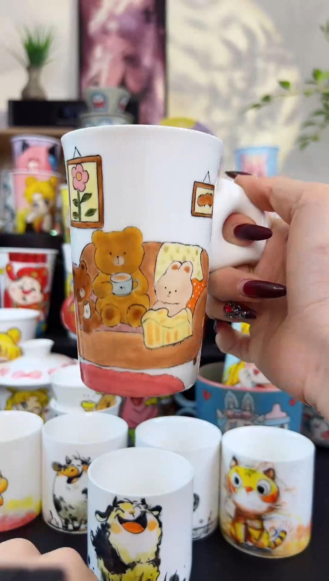 【闪购商品】摆件笙笙漫 手工手工陶瓷杯杯