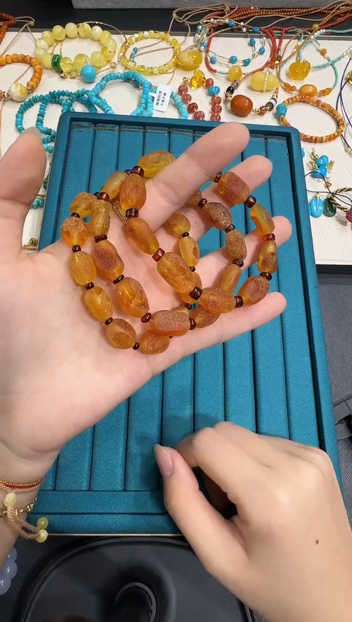 手串琥珀未镶嵌X1220-1195-6多样性一件