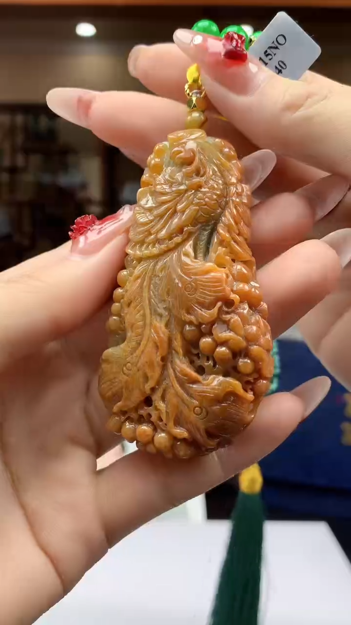【闪购商品】定制翡翠未镶嵌1002ry-毛货挂件45赠珠链