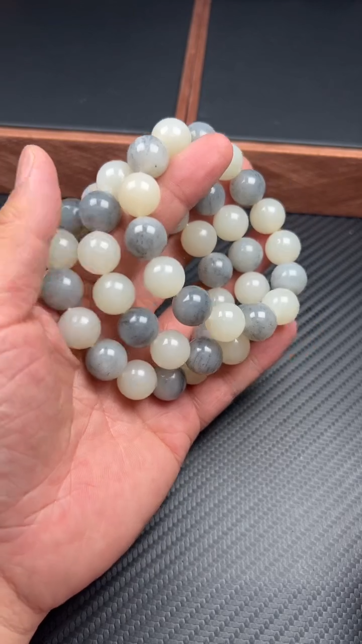 手串未镶嵌和田玉黑山微色差卡14M多样性发货拍一发一
