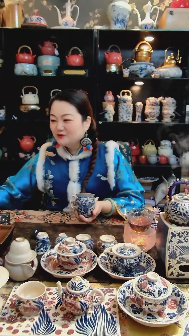 【闪购商品】茶具公道杯手绘200毫升