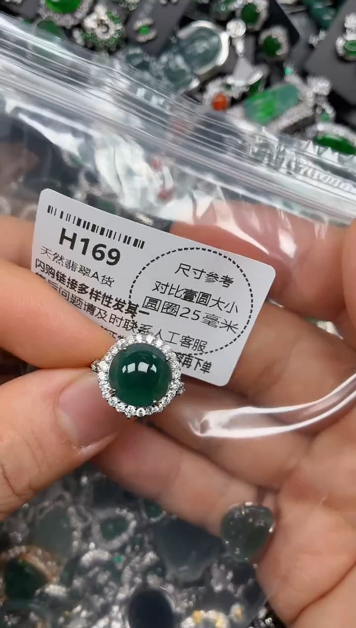 颈饰未镶嵌翡翠H169戒指