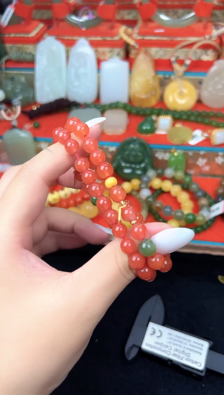 未镶嵌手串南红玛瑙南红手串  多样性发其一