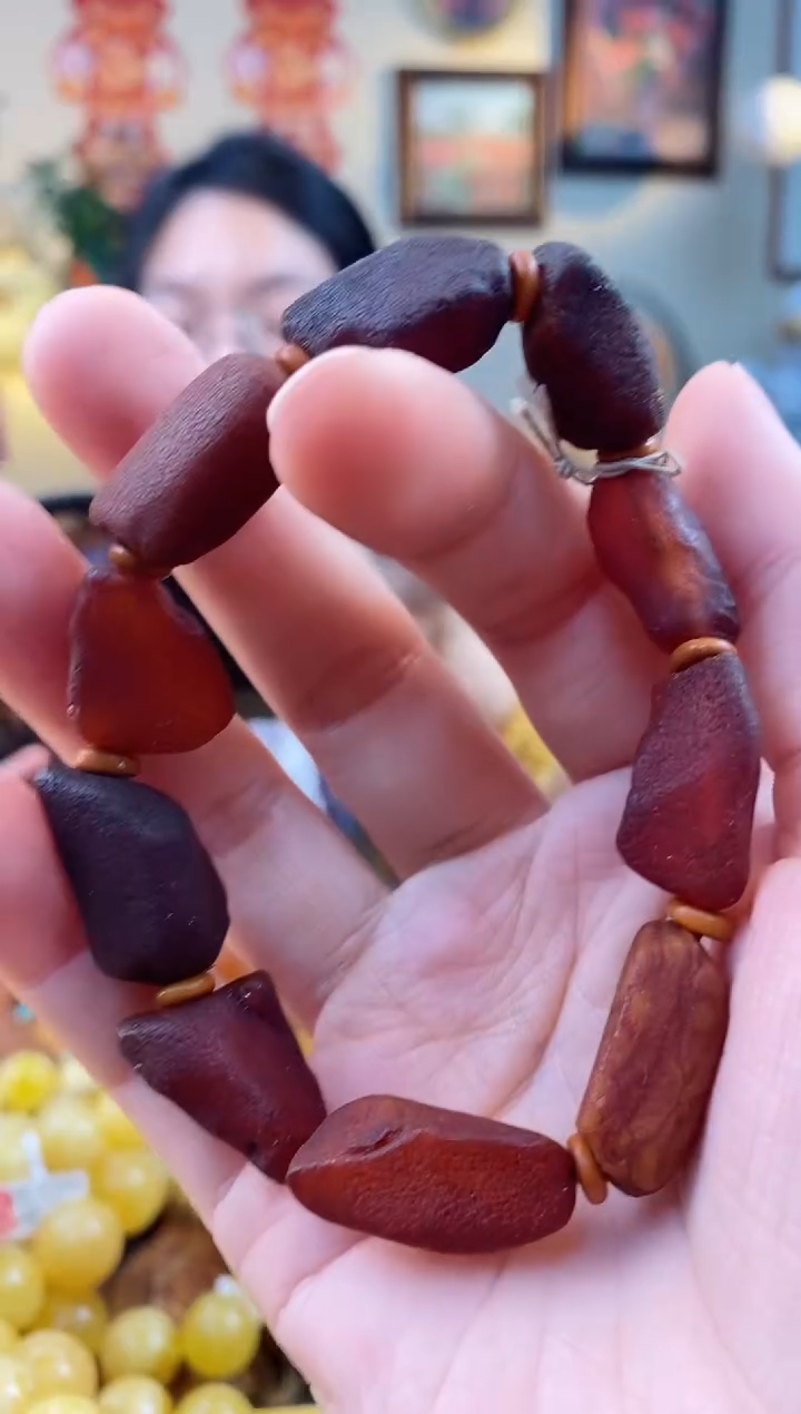 【闪购商品】琥珀手串未镶嵌手串