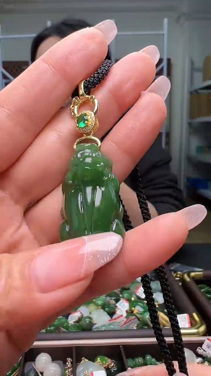 颈饰银S925镶嵌和田玉（多样性发货.发其一)12.03.97