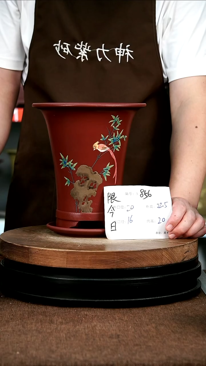 紫砂花盆花卉园艺856+Z