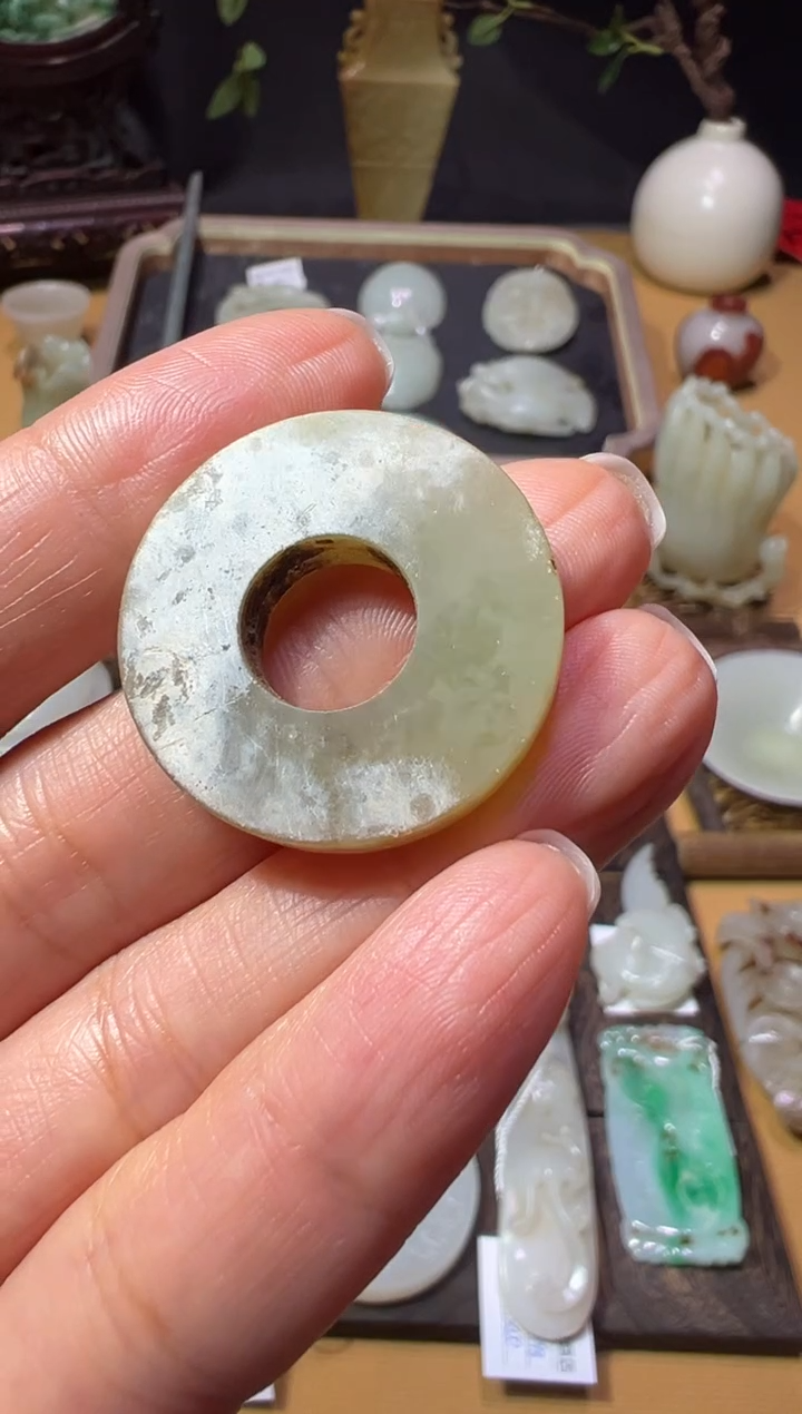 【闪购商品】和田玉山西文物商店玉璧