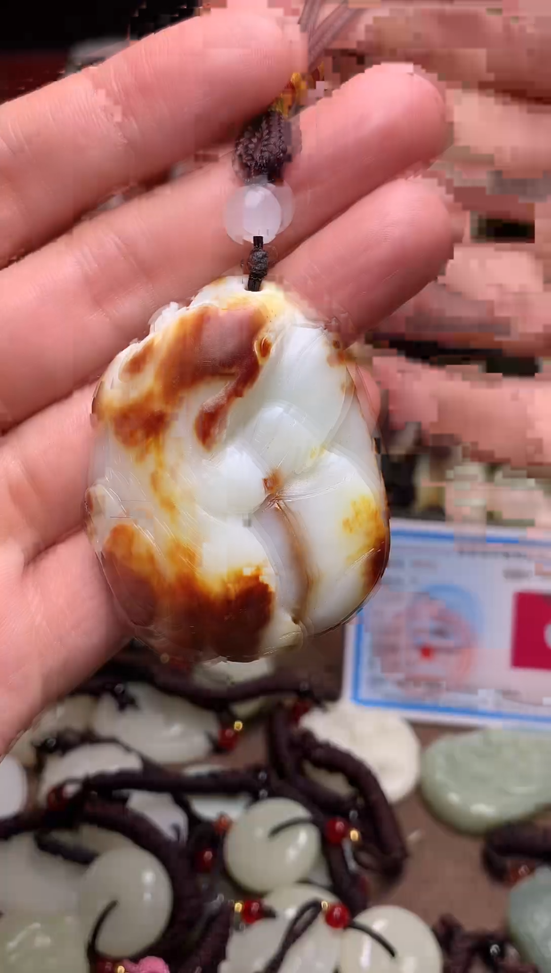 颈饰未镶嵌和田玉新疆料青海料清水和田玉吊坠