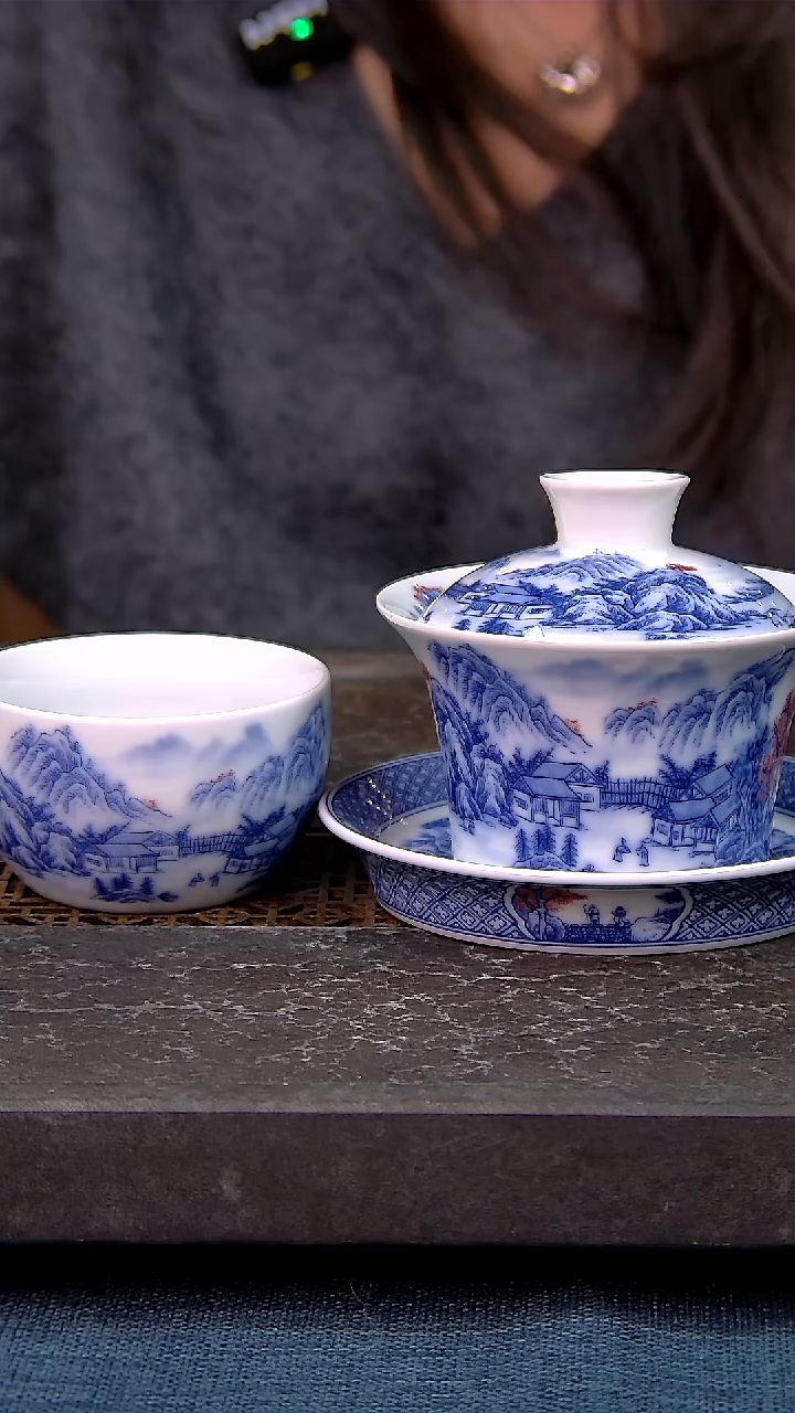 简装家用款2件套 老陶泥开片纹陶瓷茶具