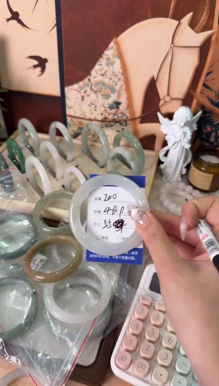 未镶嵌手镯石英质玉200//55