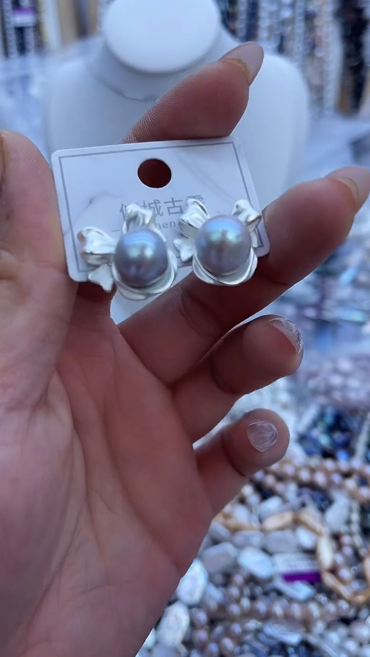 【闪购商品】淡水珍珠耳饰未镶嵌573