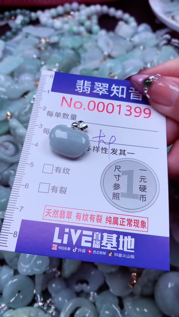 吊坠(不含链)未镶嵌翡翠1399