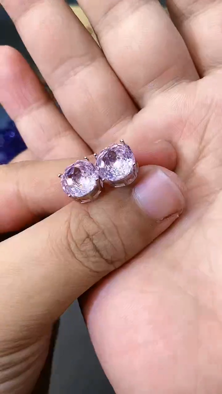 【闪购商品】水晶耳饰银S925镶嵌1654