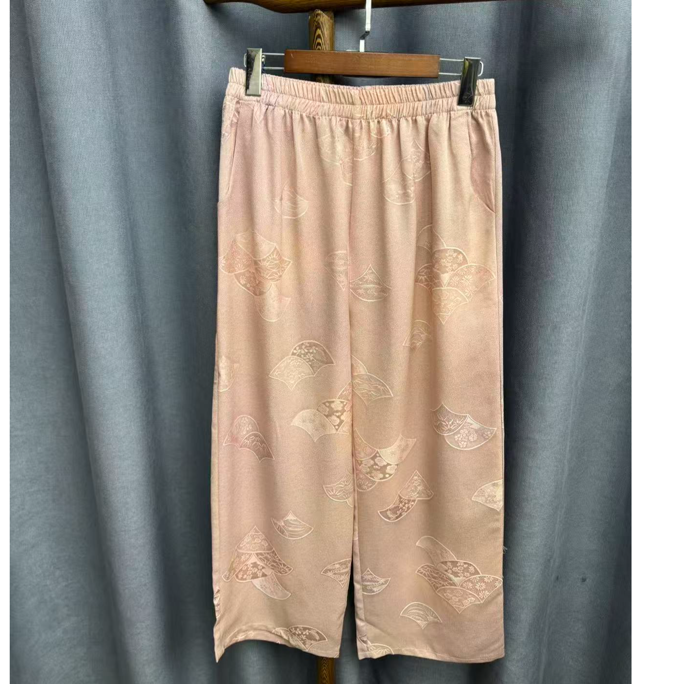 2025秋季新款时尚百搭桑蚕丝长裤女U004