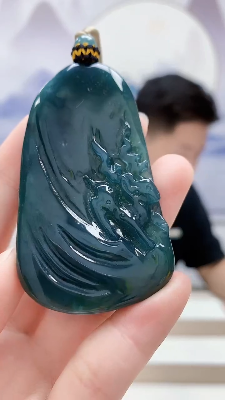 未镶嵌定制翡翠4917ry-毛货挂件16