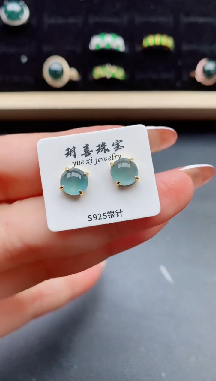 【闪购商品】翡翠戒指银S925镶嵌321312