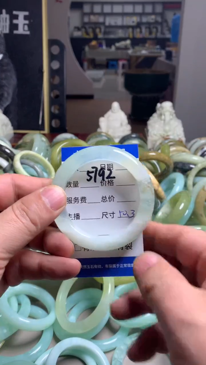 【闪购商品】蛇纹石玉手镯未镶嵌5792