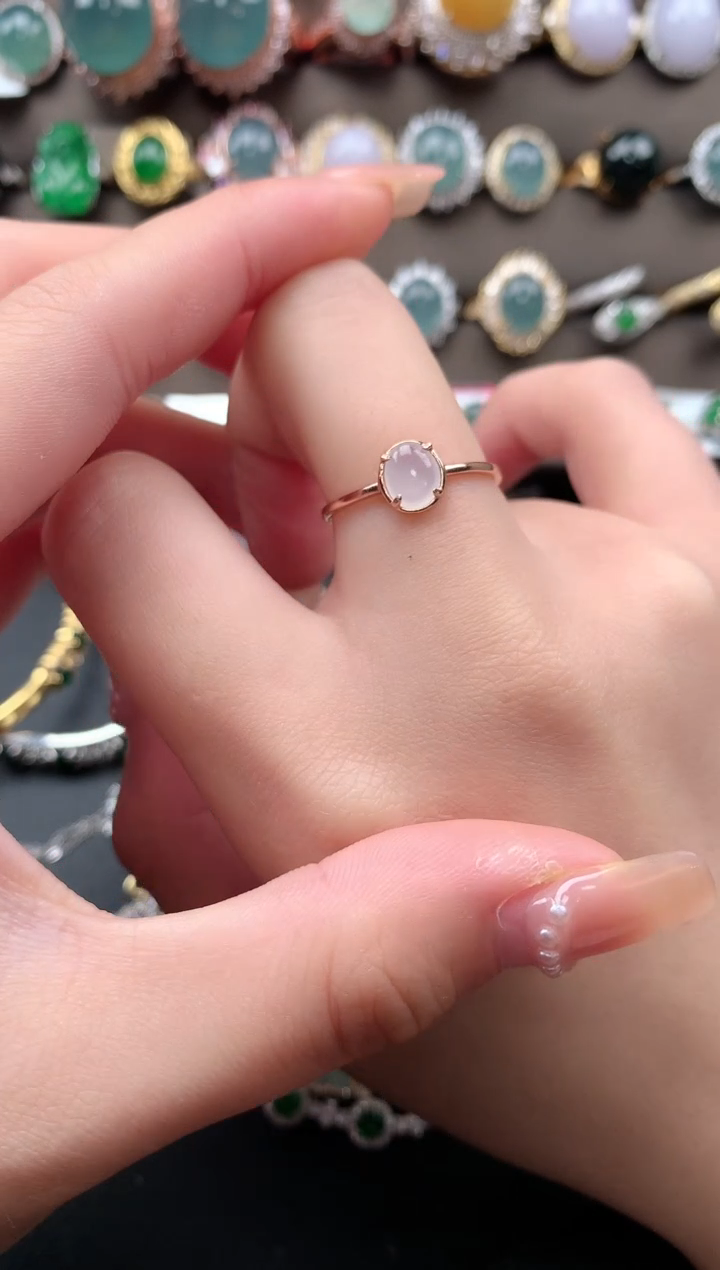 【闪购商品】翡翠戒指银S925镶嵌51241