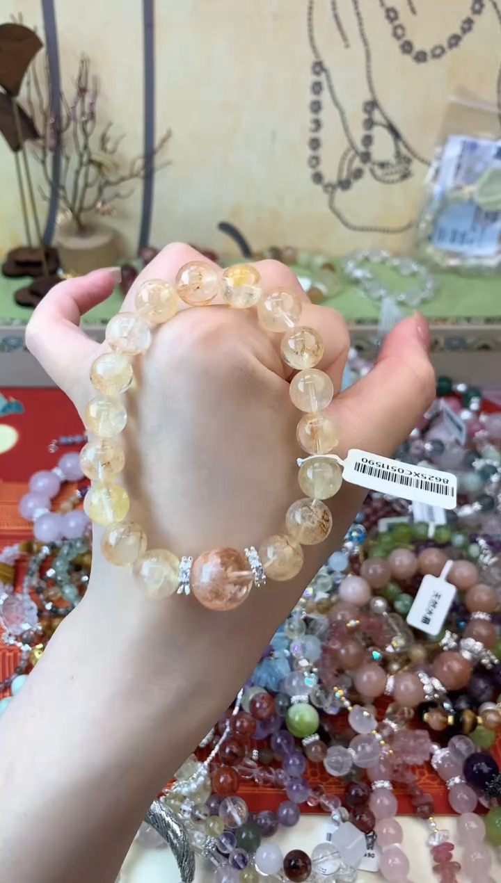 黄晶手链未镶嵌405手串