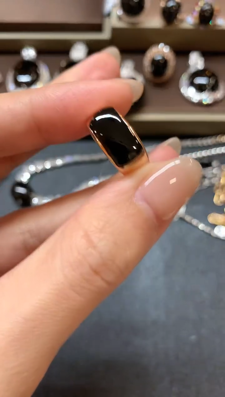 【闪购商品】翡翠戒指18K金镶嵌a96不退换