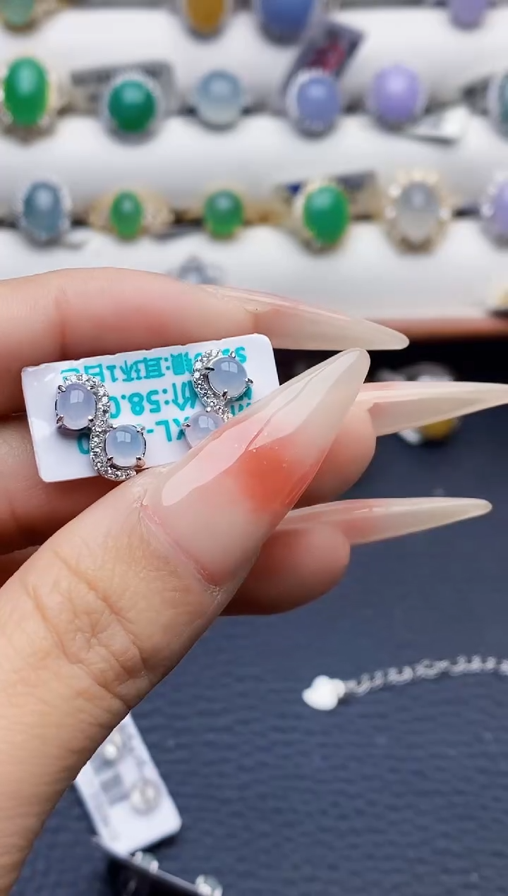 银S925镶嵌戒指翡翠2293