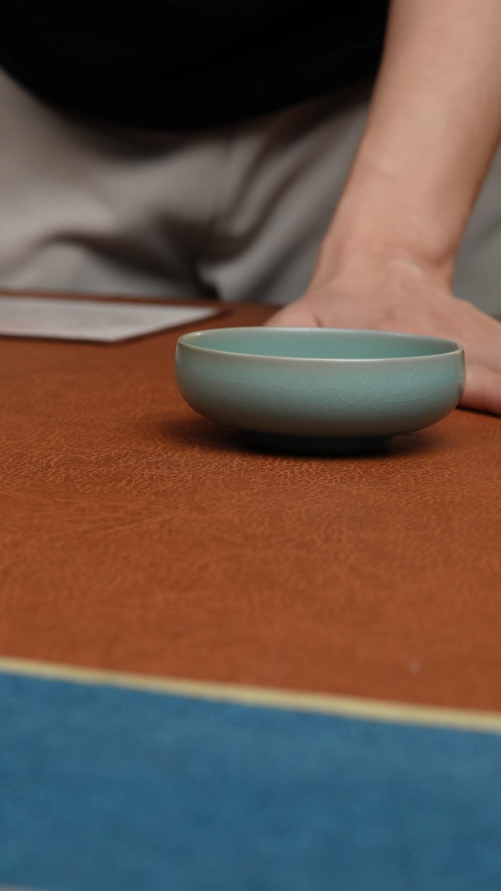 【闪购商品】杯汝州原产地原矿釉仿古杯子蓝釉大师款