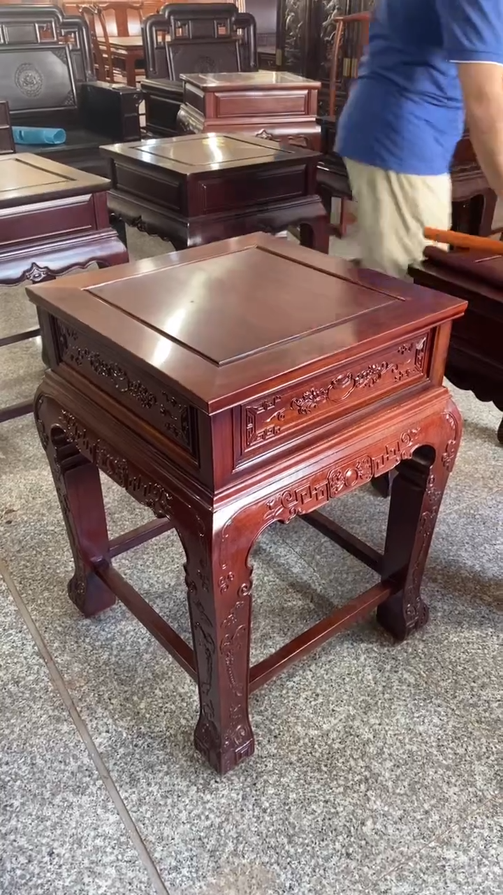 黑酸枝木类成套家具酸枝木 沙发高几52*52*74 孤品 一物一拍