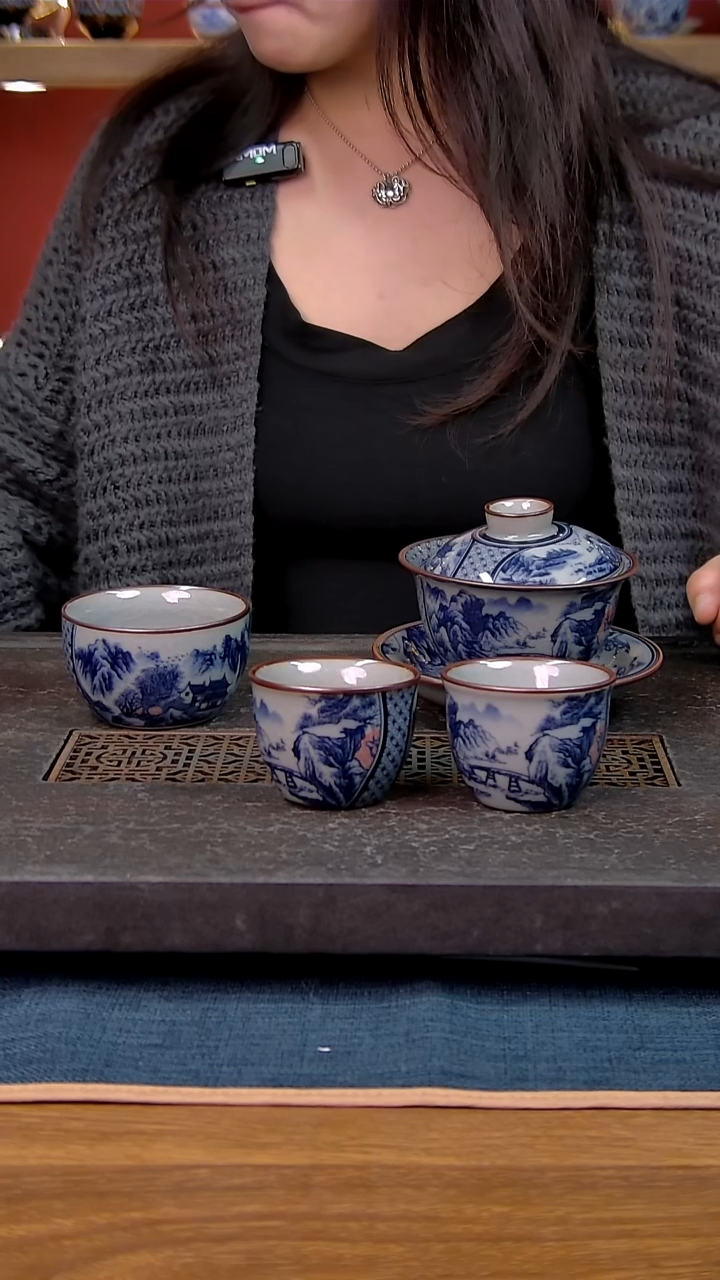 简装家用款4件套 老陶泥开片纹陶瓷茶具