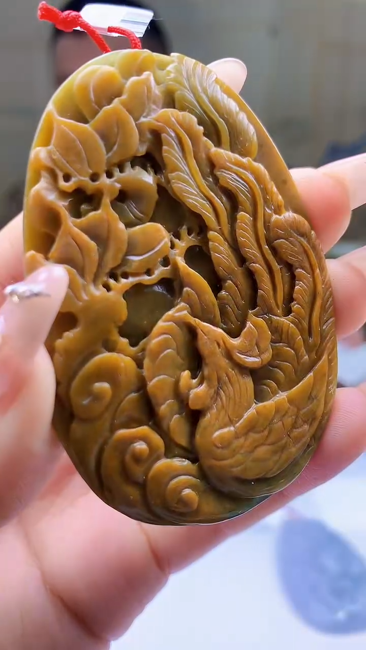 【闪购商品】定制翡翠未镶嵌4812ty-毛货挂件33