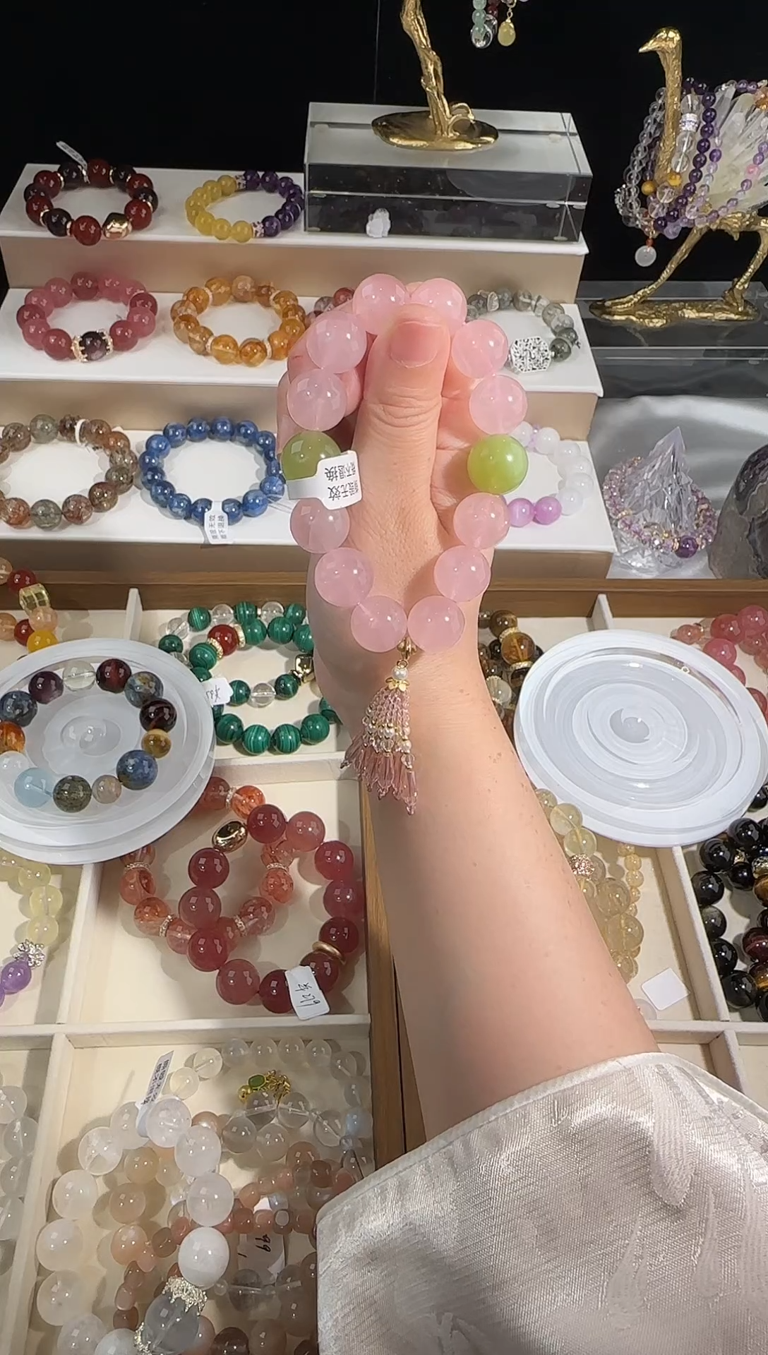 无无设计师精品粉色奶盖系列手串