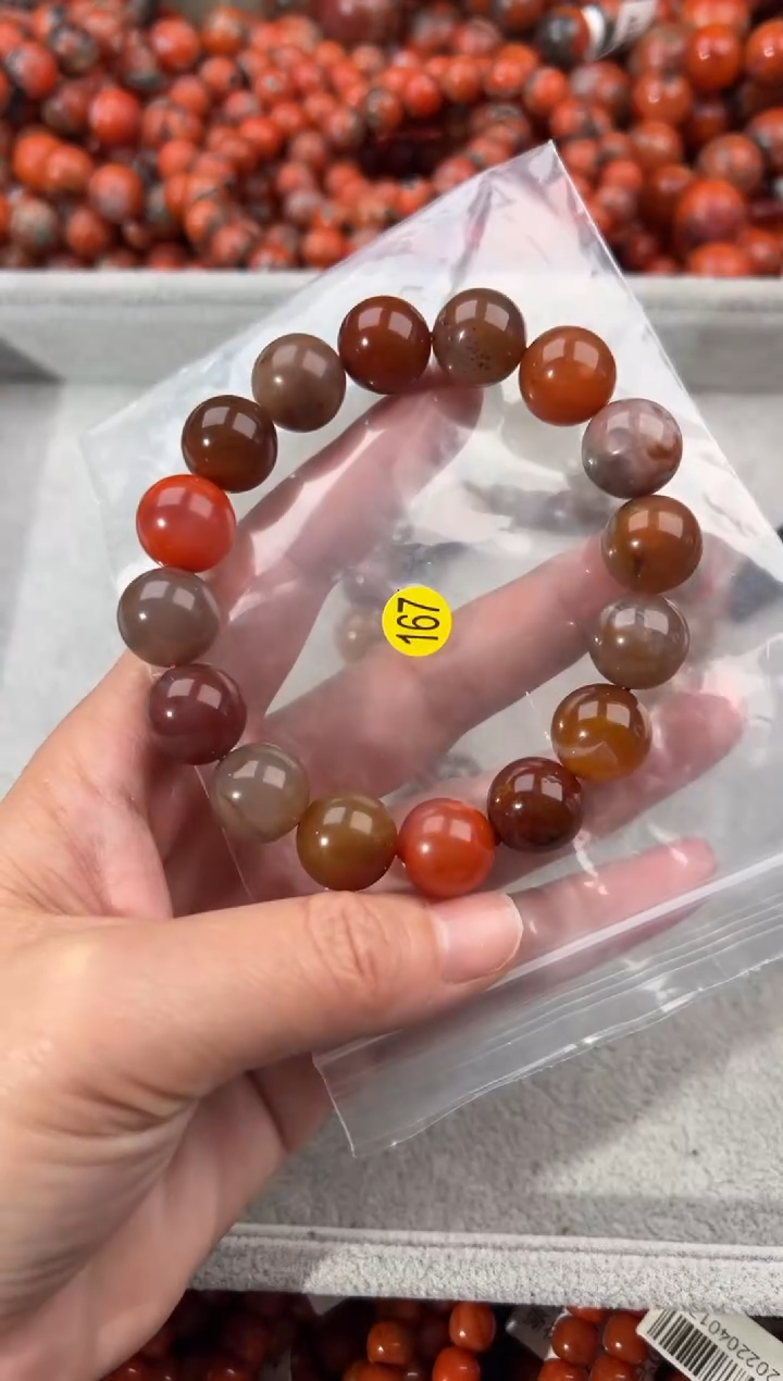 未镶嵌手串南红玛瑙13+