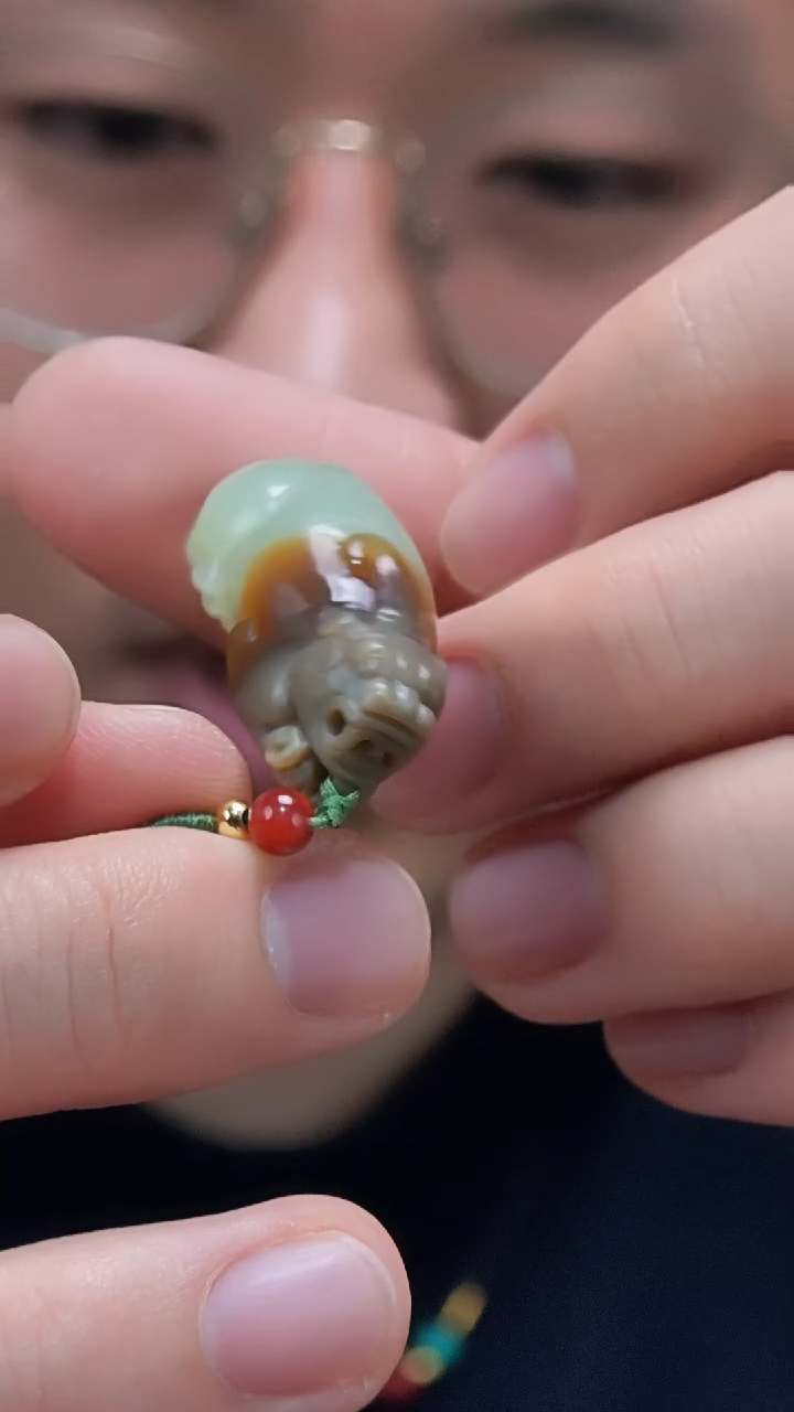 未镶嵌吊坠定制和田玉和田玉貔貅吊坠QC（竞）