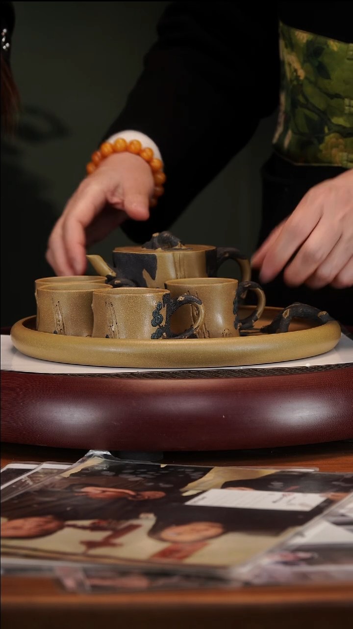 【闪购商品】紫砂茶壶2146ZXJ松桩套组老段泥230cc