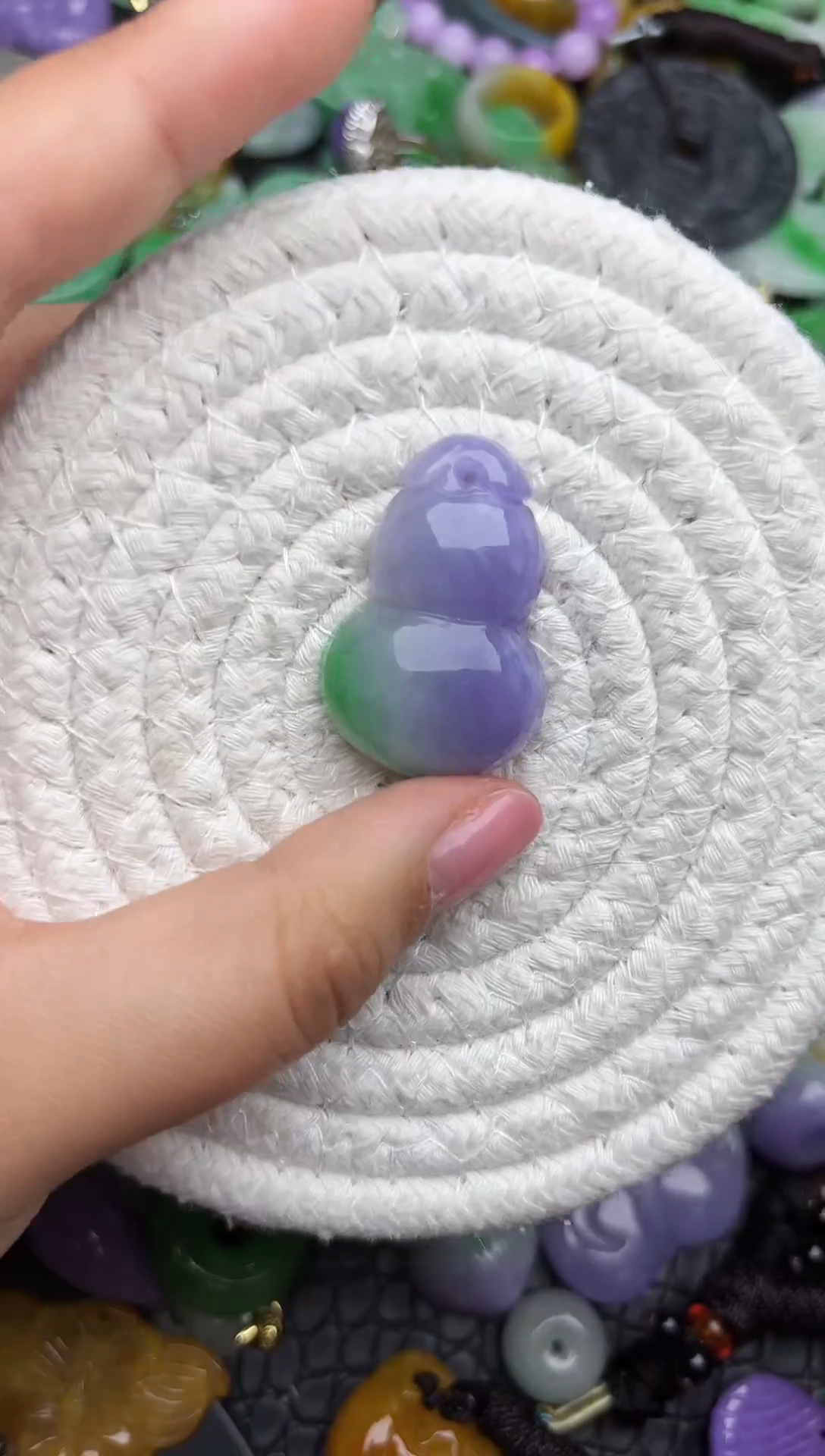 颈饰未镶嵌翡翠缅甸翡翠吊坠