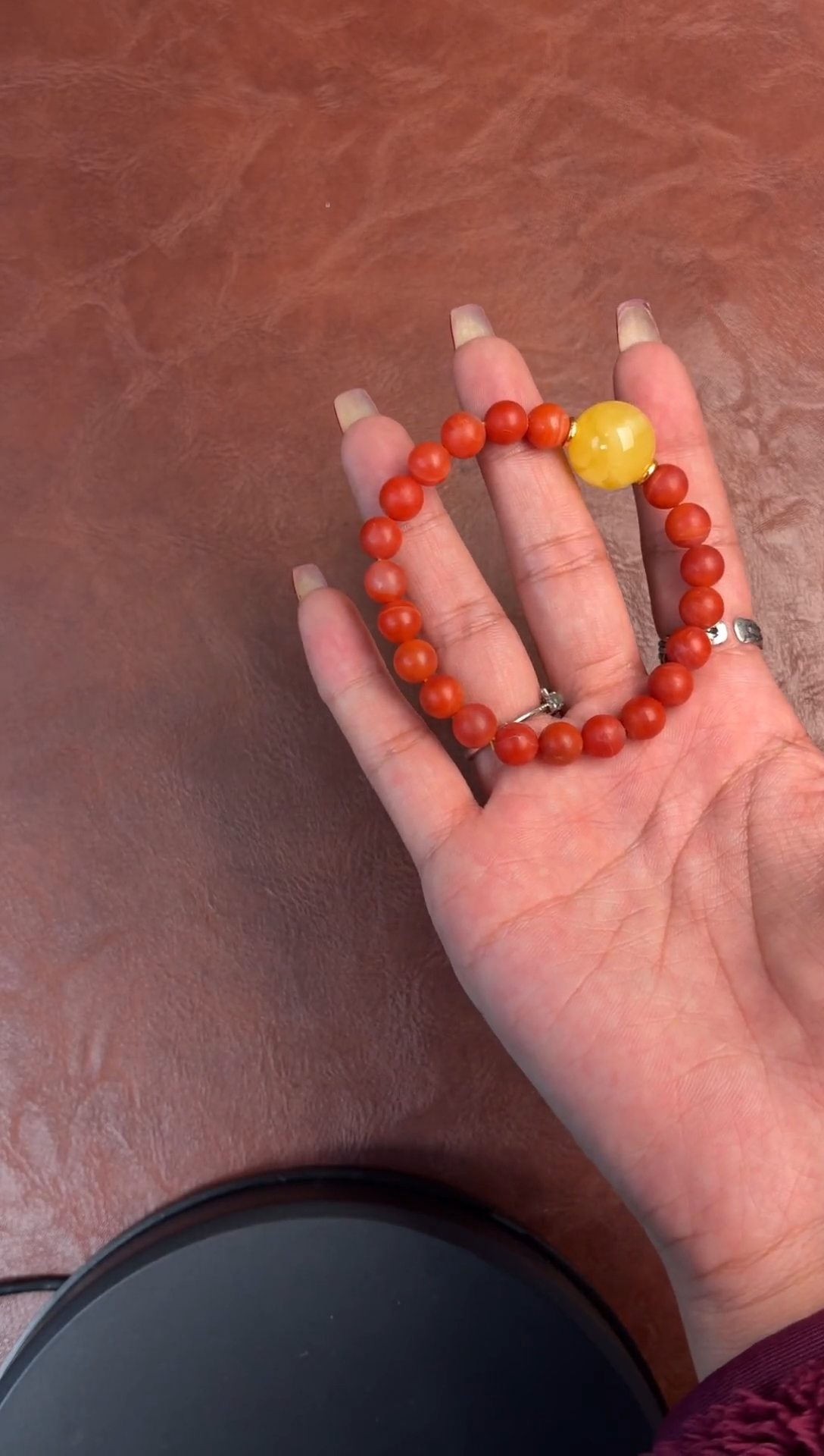 未镶嵌手串南红玛瑙噶玛珠宝南红8-16mm 同款发其一