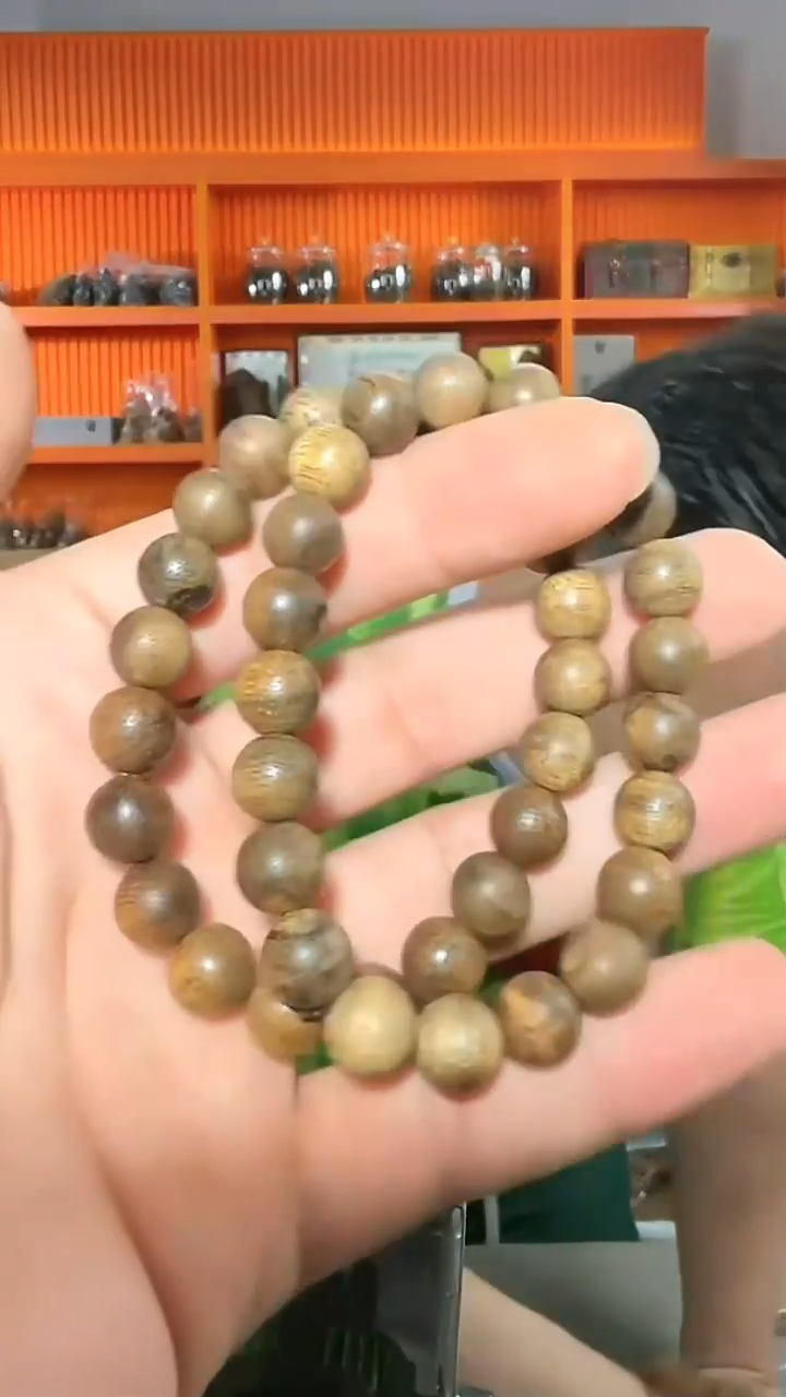 沉香手串104号单圈香港多样性发一