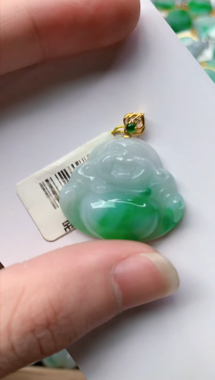 【闪购商品】翡翠颈饰18K金镶嵌6..........