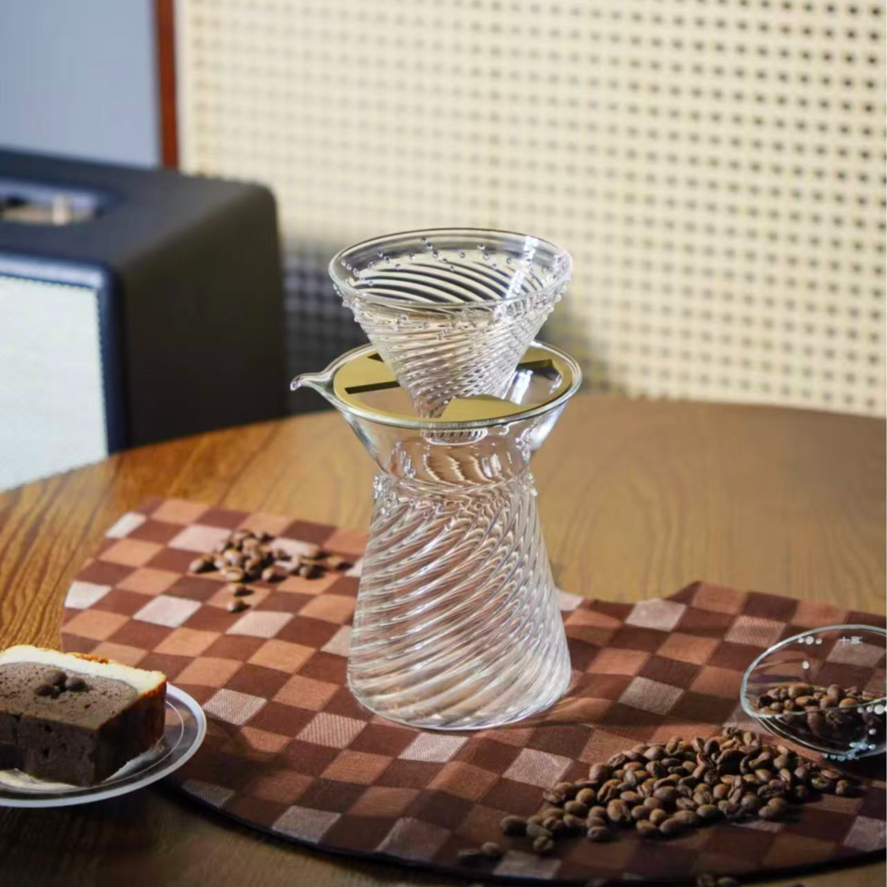 十卿 · 露啡咖啡套组400ml/耐热玻璃 手冲咖啡器具｜朝露系列