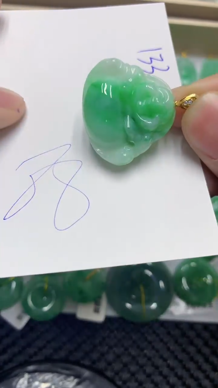 颈饰未镶嵌翡翠缅甸A货翡翠