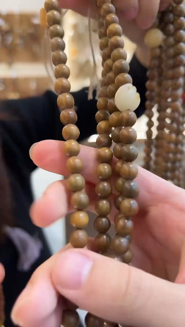 木质类1234绿檀木斜挎