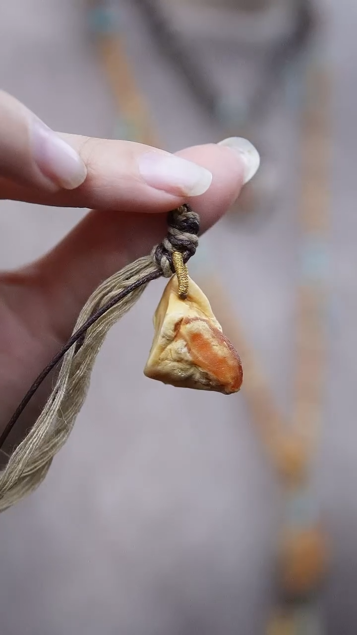 裸石蜜蜡未镶嵌*蜜蜡小提溜配饰*活扣头可拆*百搭手串项链