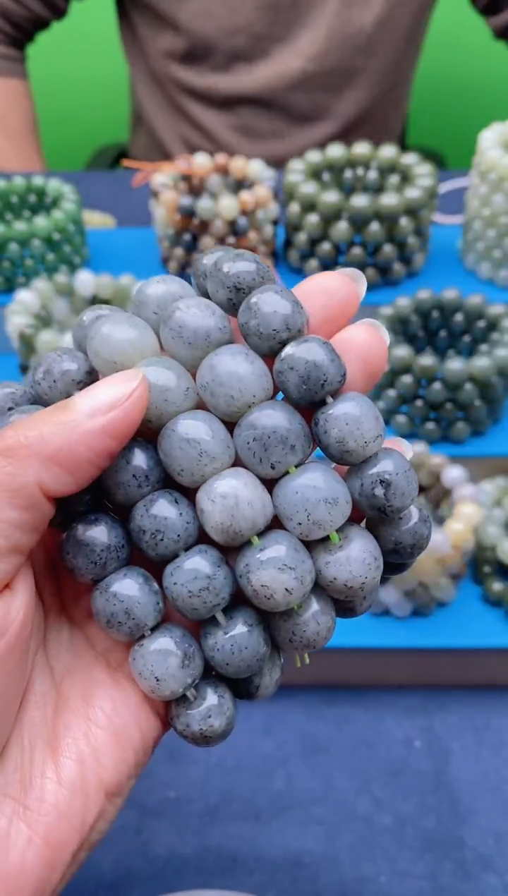 未镶嵌手串和田玉D-8青花多样性发货拍一发一