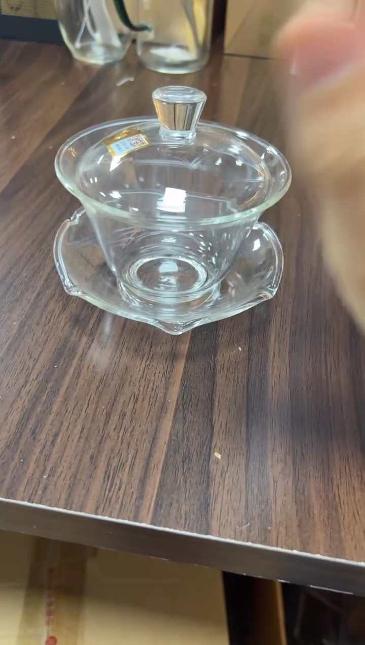 【闪购商品】荷叶盖碗 透明（样品介意勿拍）